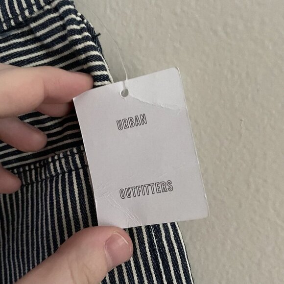 Urban Outfitters BDG Wmn 30W Blue/White Striped Pin Up Super High Rise Short NWT - Picture 3 of 8